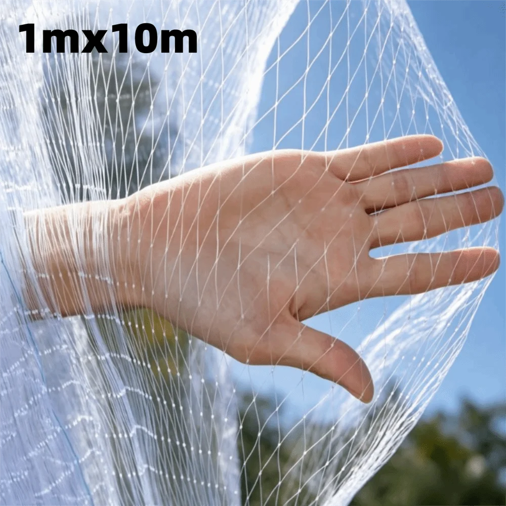 New White Mesh Bird Protection Net Reusable Tear Resistant Plant Protection Net Drawstring Anti Bird Net Vegetable Patch