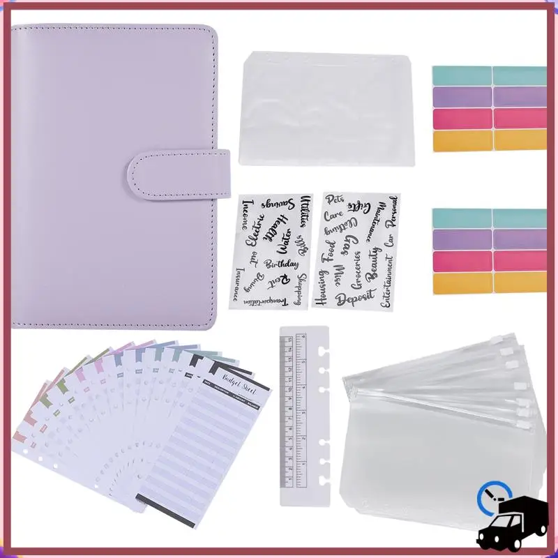 

Efficient A6 Budget Binder With Zipper Envelopes, Budget Planner Book Money Saving Organizer, Cash Envelopes For Budgeting