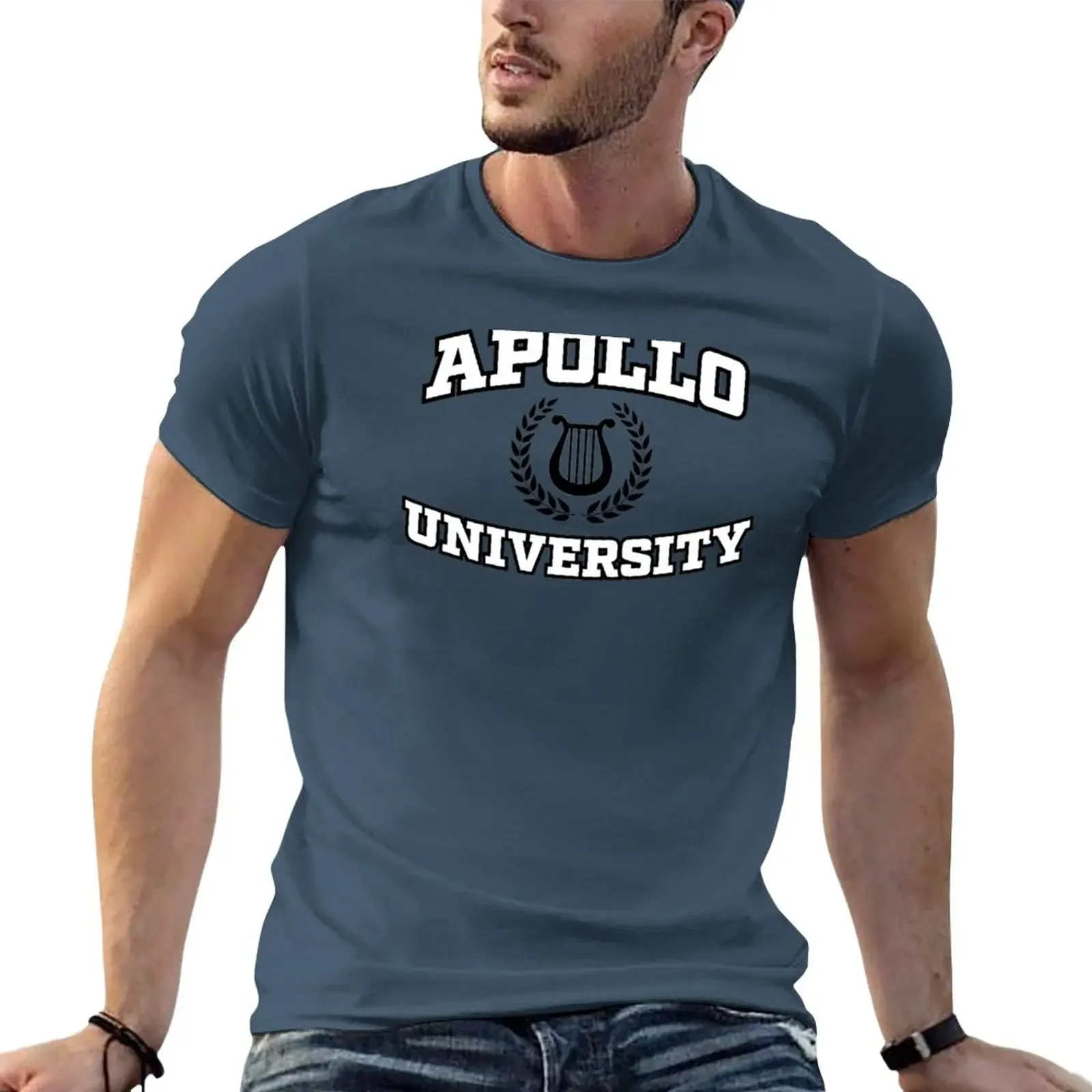 

Naethan Apollo University T-Shirt new edition aesthetic clothes mens graphic t-shirts big and tall