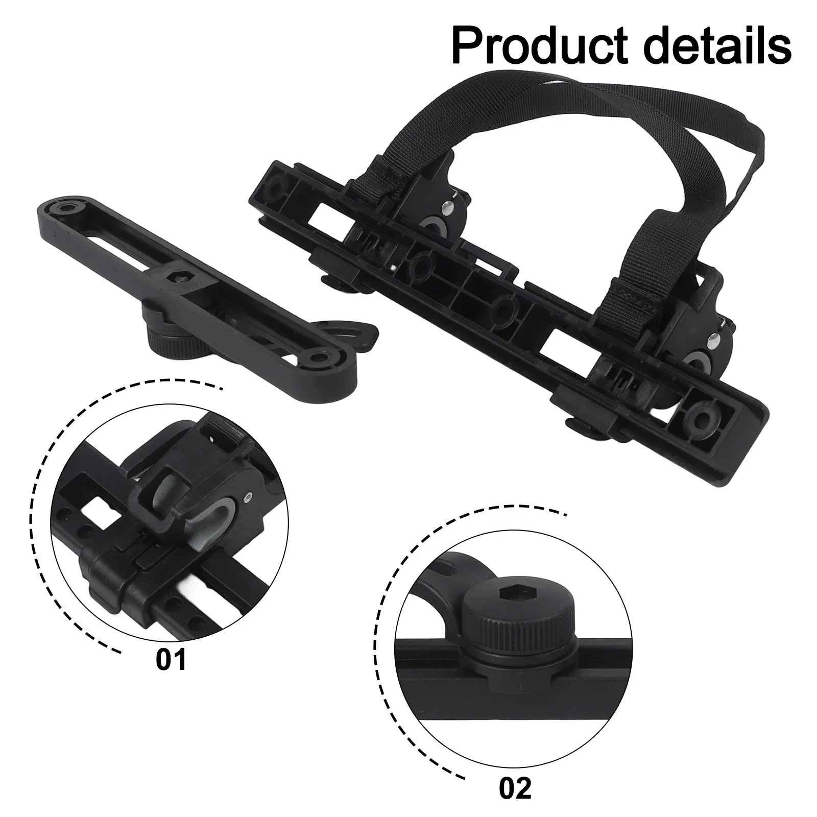 Adjustable Buckle Points Bike Pannier Hook Buckle PA66+GF Material with Side Bag Mounting Bracket for Bicycle Hardware