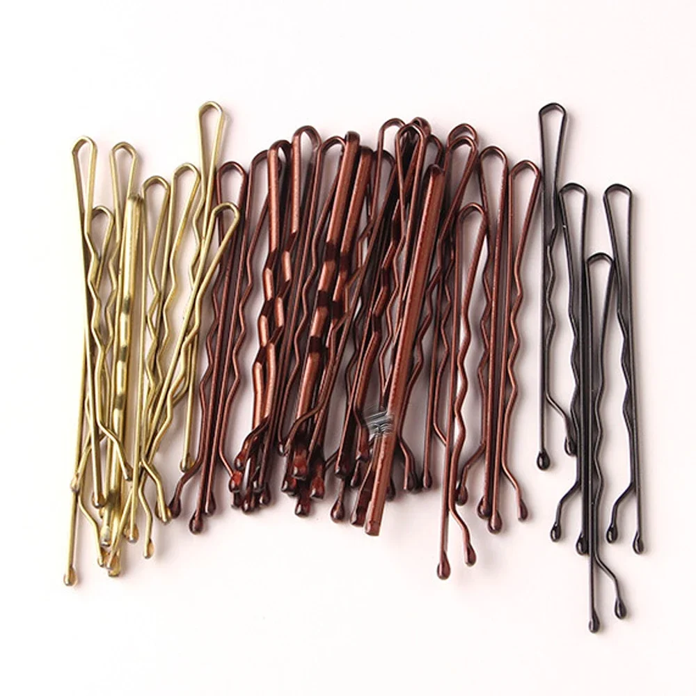 50pcs Women Girls Solid Bobby Pin Hair Clip Casual Curly Wavy Grips Hairstyle Hairpins Styling Hair Accessories 5cm image 3