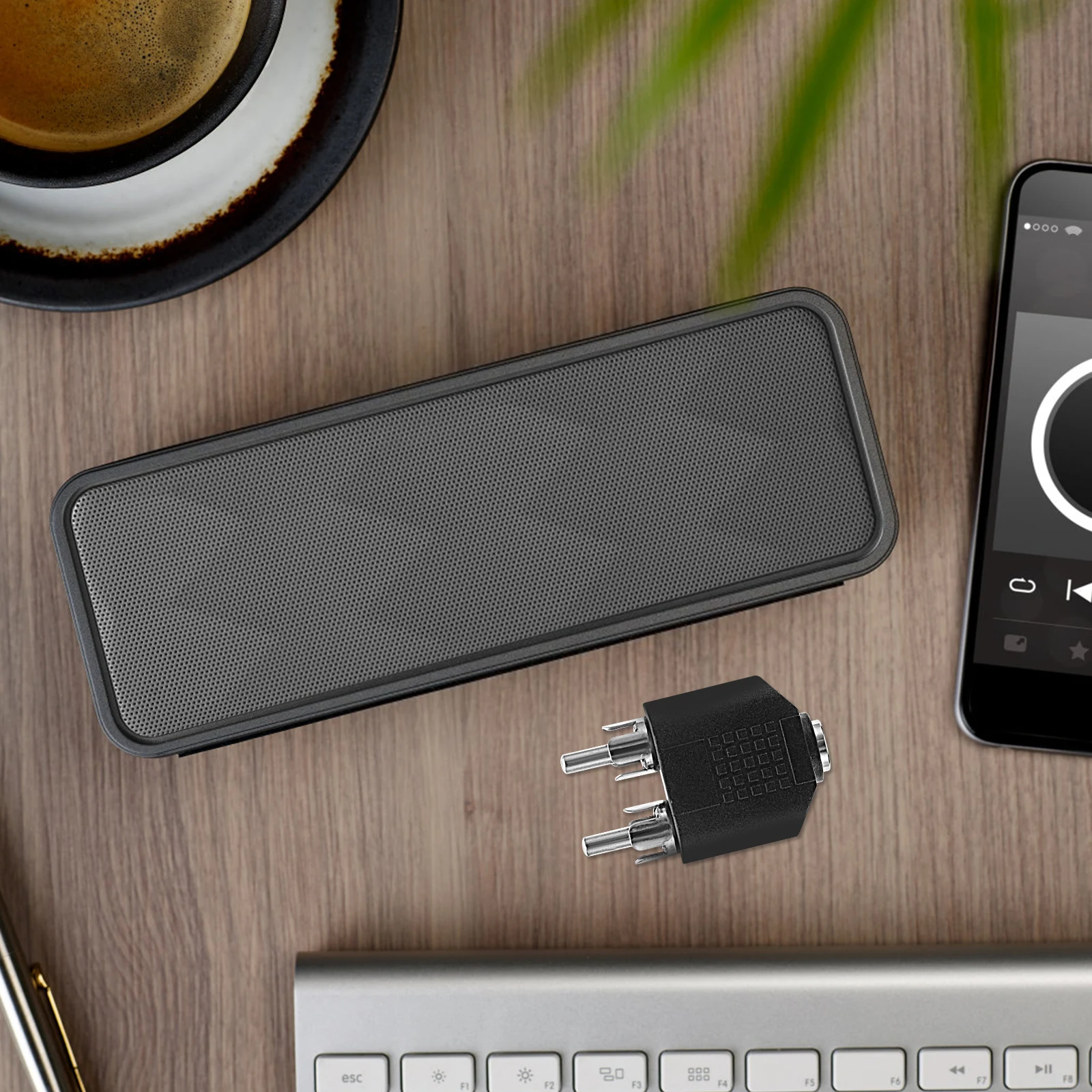 

8 Pcs Audio Adapter Splitter Plug Cable Iron Zinc Alloy Metal Connector Miss