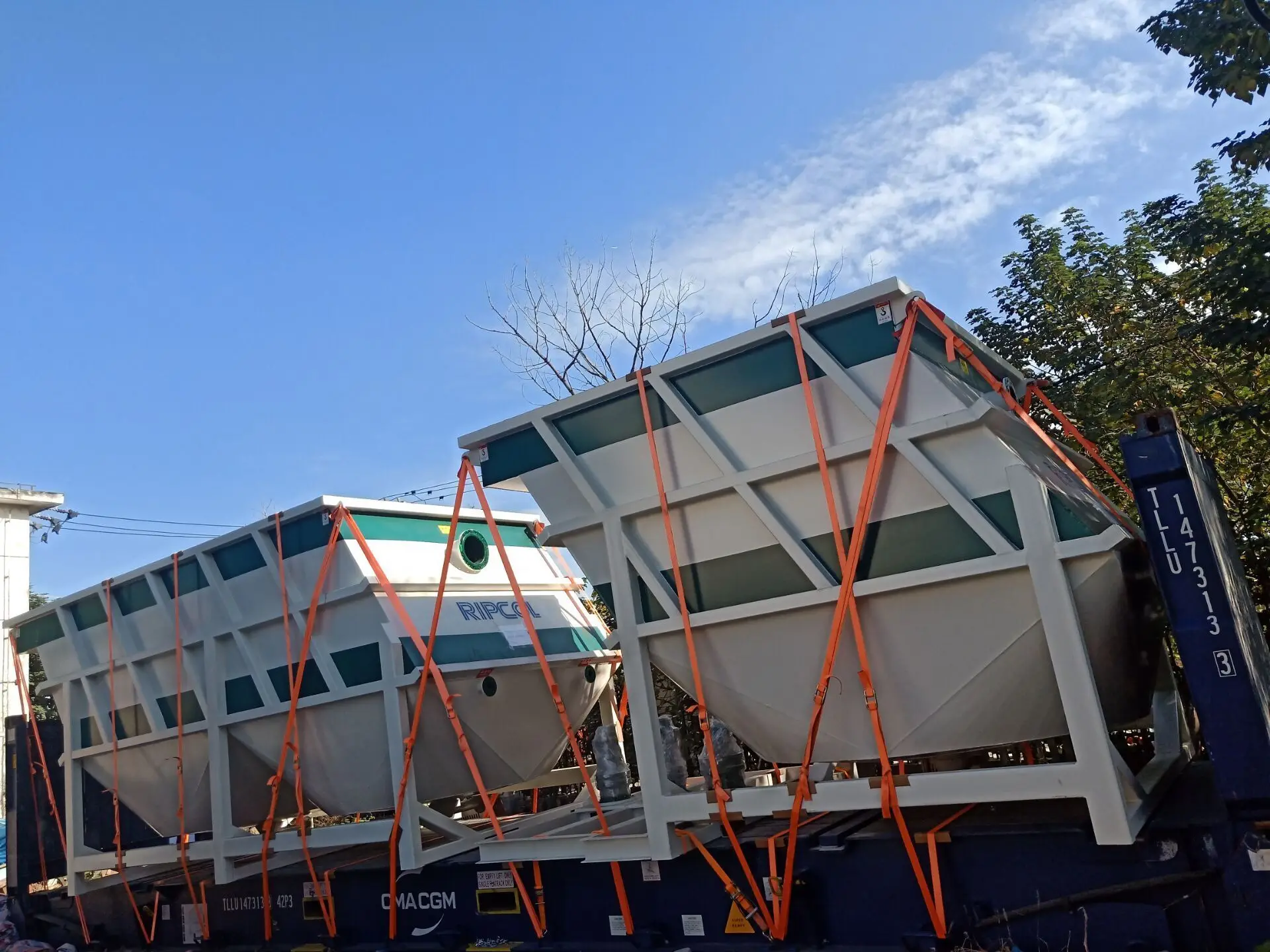 Impianto di purificazione dell'acqua del serbatoio di sedimzione del clarificatore Lamella