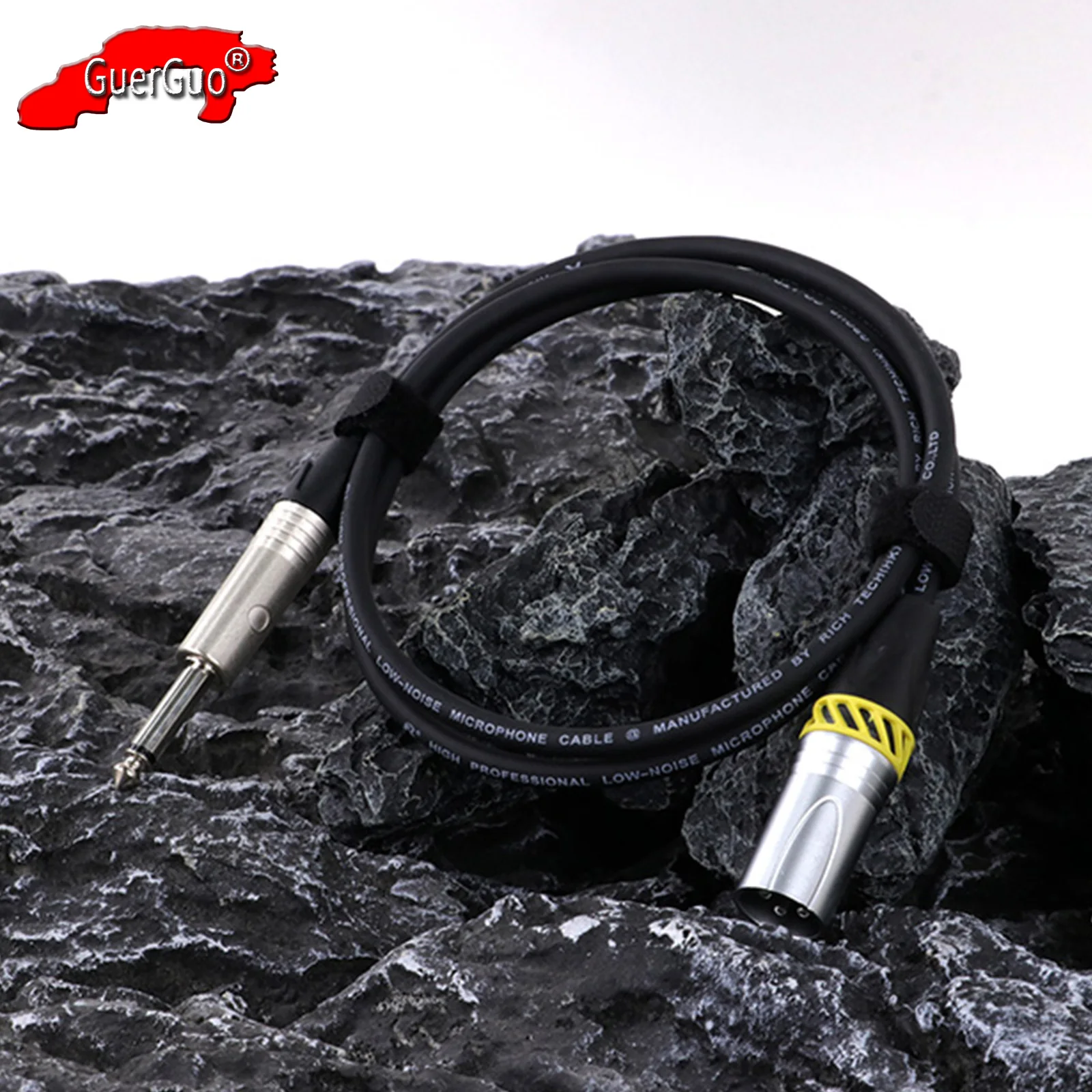 

XLR to 1/4 inch TS Cable,6.35mm Mono Jack to 3Pin XLR Male Unbalanced Interconnect Cord Audio Extension Line for Amp Speaker