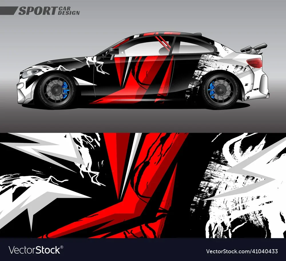 Colorful Racing Print Car Sticker for Universal Large Car Decal Auto Sticker Univers Motorcar Stickers on The Left Right Side