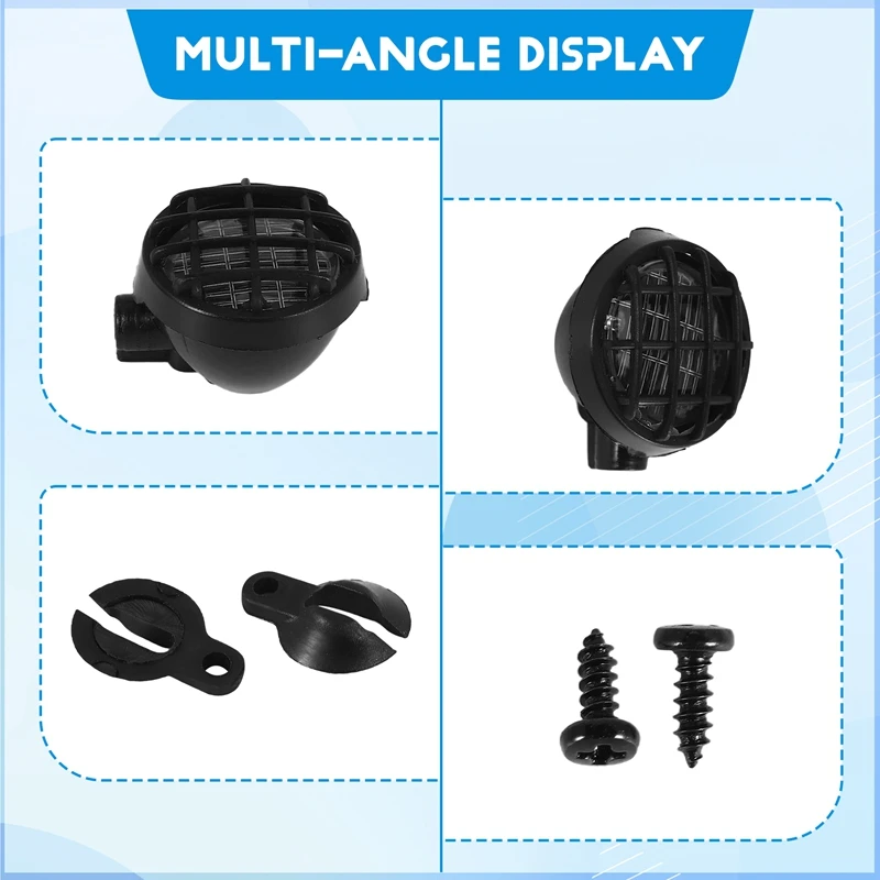 เป็นมิตรกับสิ่งแวดล้อม-4 ไฟ LED สีขาวพร้อมโคมไฟสําหรับ 1/10 Traxxas Hsp Rc Crawler อุปกรณ์เสริม Rc รถอะไหล่