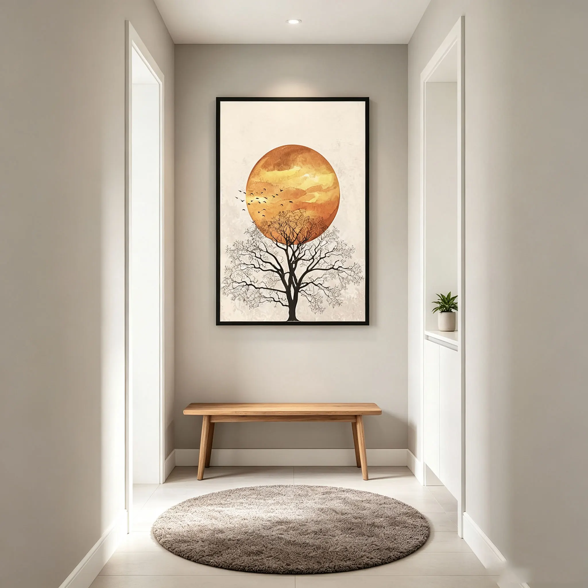 Hilma New Age Wall Art Print, Floral Abstract Decor Painting, Spiritual Poster, Modern Artwork for Living Room and Bedroom