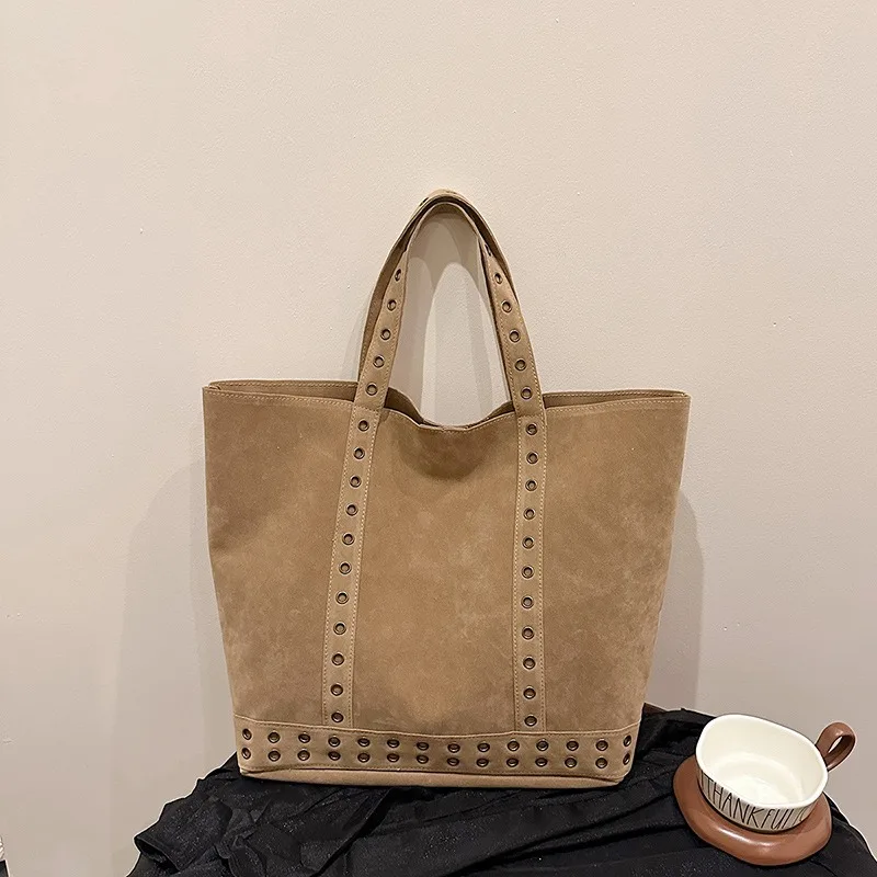 Sac à bandoulière en polaire de cerf, fourre-tout Simple de grande capacité, sac à main de banlieue quotidien, nouvelle collection