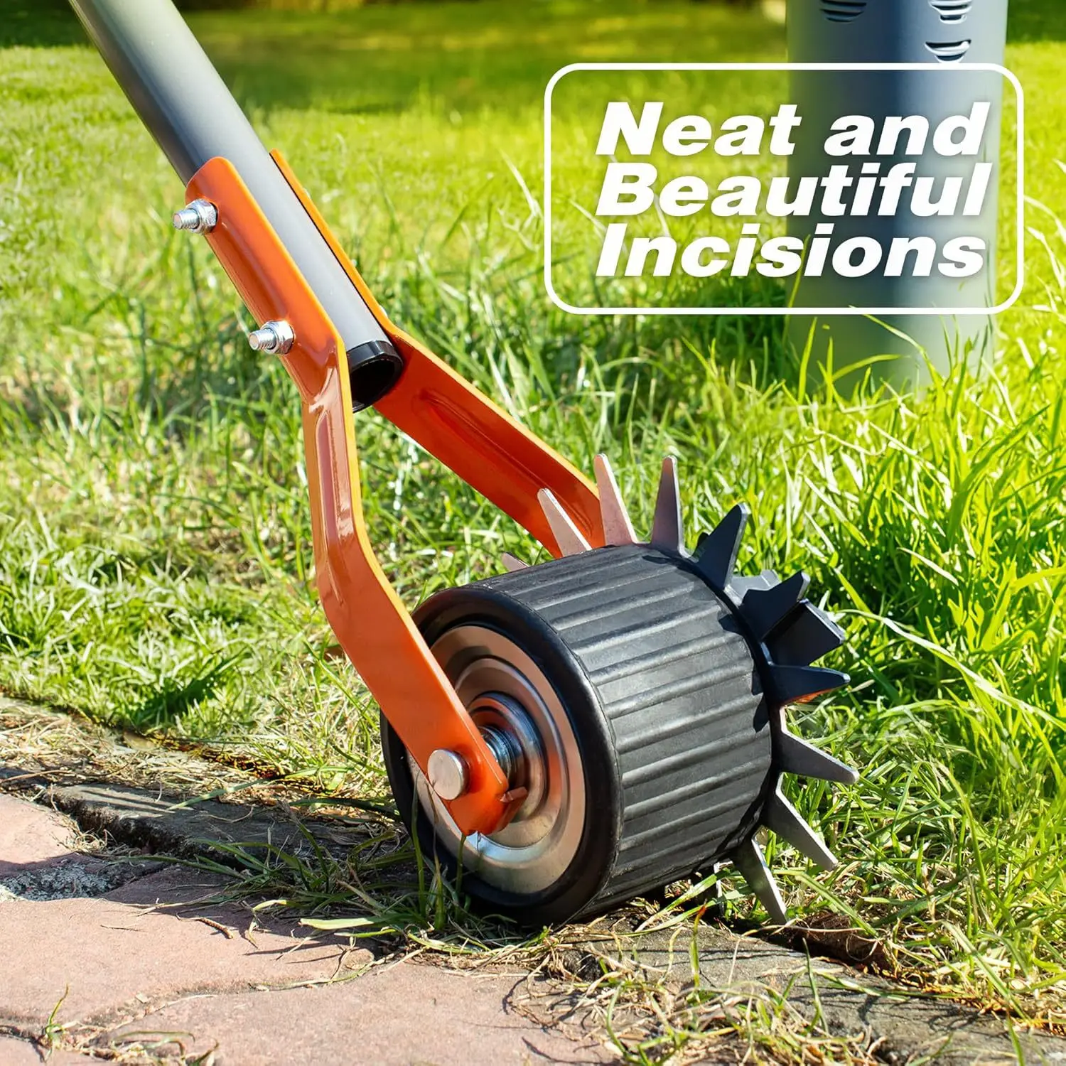 Wheel swivel edge, 69.7 inch manual lawn edge tool,