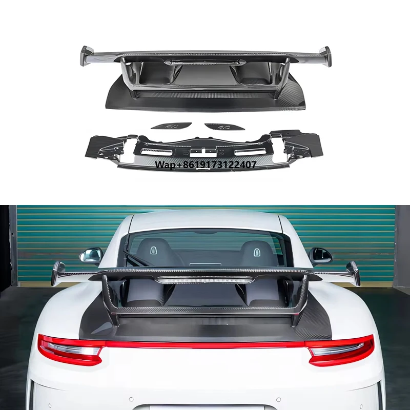 2012-2019 Car Upgrade GT3 New Condition Sport Spoiler Carbon Fiber Tail Fin Constant Wind Fixed Tail Spoiler for 911 991