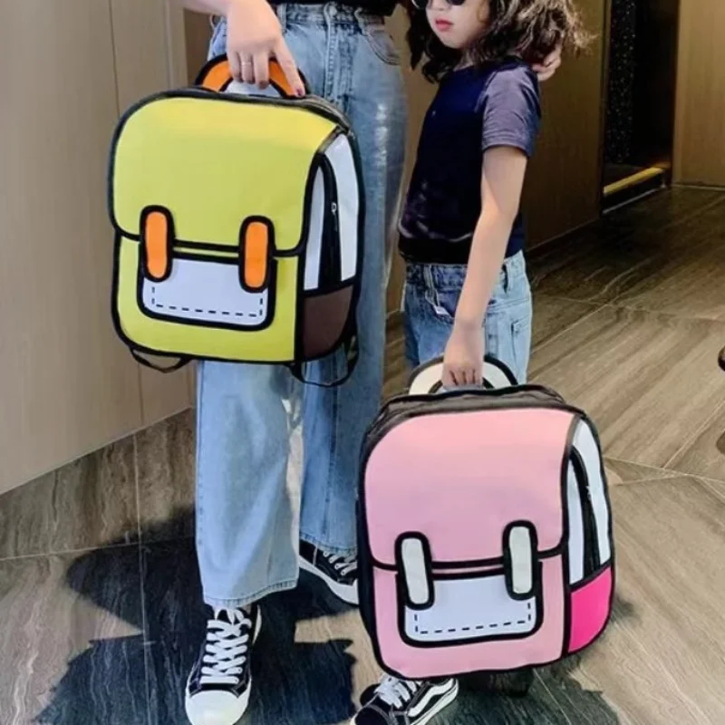 Ragazze Y2K zaino carino borse da scuola per bambini studente Kawaii zainetto giappone Anime Cartoon Book Bag bambini viaggiano zaini divertenti