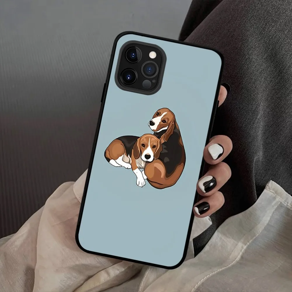 love my Beagle Dogs Phone Case Silicone Soft For iphone 15 14 13 12 11 Pro Mini XS MAX 8 7 6 Plus X 2020 XR Shell