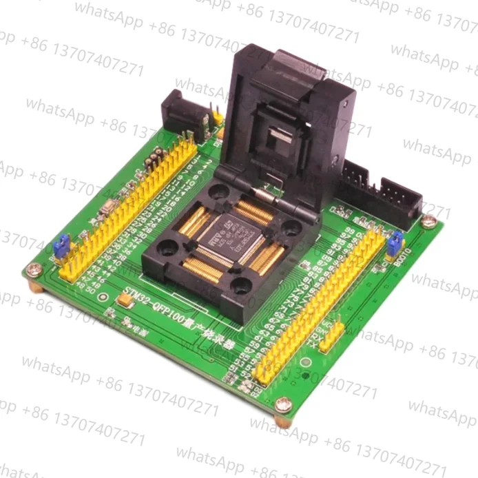 STM32-QFP100 Массовое производство Программирование сиденья Тестовая розетка Инструмент загрузки 0,5 мм LQFP100 STM32-QFP100 Массовое производство Программирование сиденья Тестовая розетка Инструмент загрузки 0,5 мм LQFP100