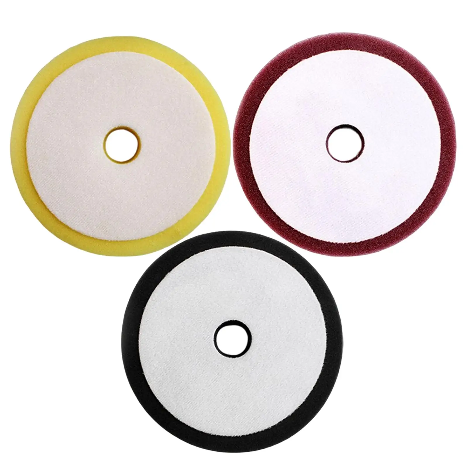 

3Pcs 7inch Car Polishing Pads Enhances High Gloss Buffing Waxing Polishing Sponge Pads for Car Buffer Polisher Waxing