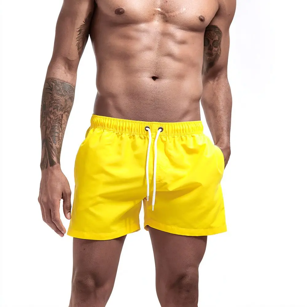 Mens Loose Fit Beach Shorts Straight Leg Sporty Bottoms Casual Summer Running Apparel Quick Dry Nylon Breathable Training Pants