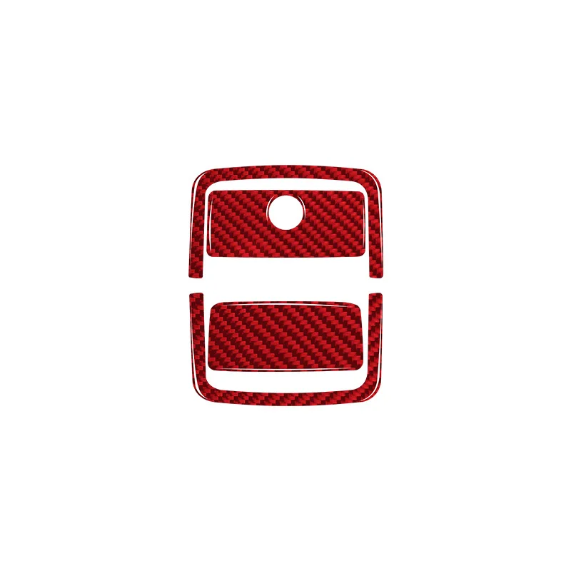 For 14-18 GMC 1500 Car Interior Modification Carbon Fiber Upper and Lower Glove Box Switch Decorative Stickers