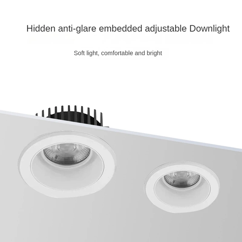 Schmales eingebettetes ultra dünnes 12-W-LED-Cob-Downlight für die Beleuchtung des Esszimmer korridors b