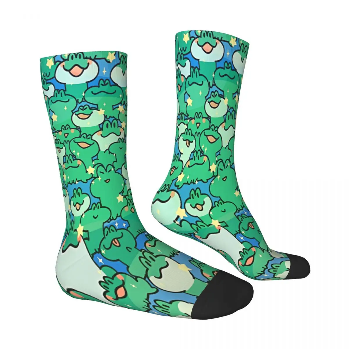 Doodle College Frog Socks Male Mens Women Spring Stockings Harajuku