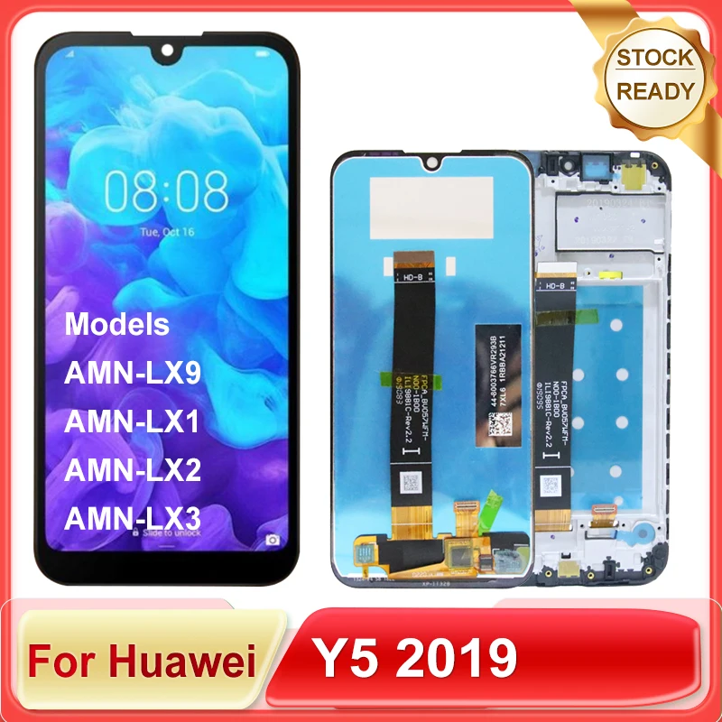 Протестированный 5,71-дюймовый IPS ЖК-дисплей для Huawei Y5 2019, запасные части для дигитайзера сенсорного экрана AMN-LX9, AMN-LX1, AMN-LX2, AMN-LX3 Протестированный 5,71-дюймовый IPS ЖК-дисплей для Huawei Y5 2019, запасные части для дигитайзера сенсорного экрана AMN-LX9, AMN-LX1, AMN-LX2, AMN-LX3