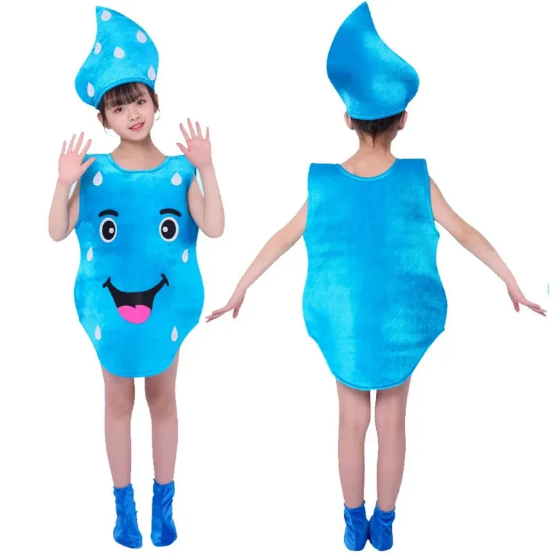 Sol lua estrelas nuvens gotas de chuva cosplay traje planta mundo festa das crianças desempenho roupas crianças anime dança vestido mostrar