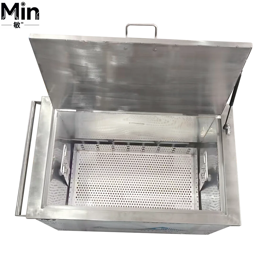 215L 1600W Digital Heating Industrial Ultrasonic Cleaner Dip Tank for Kitchen Restaurant Hotel Tableware Cleaning