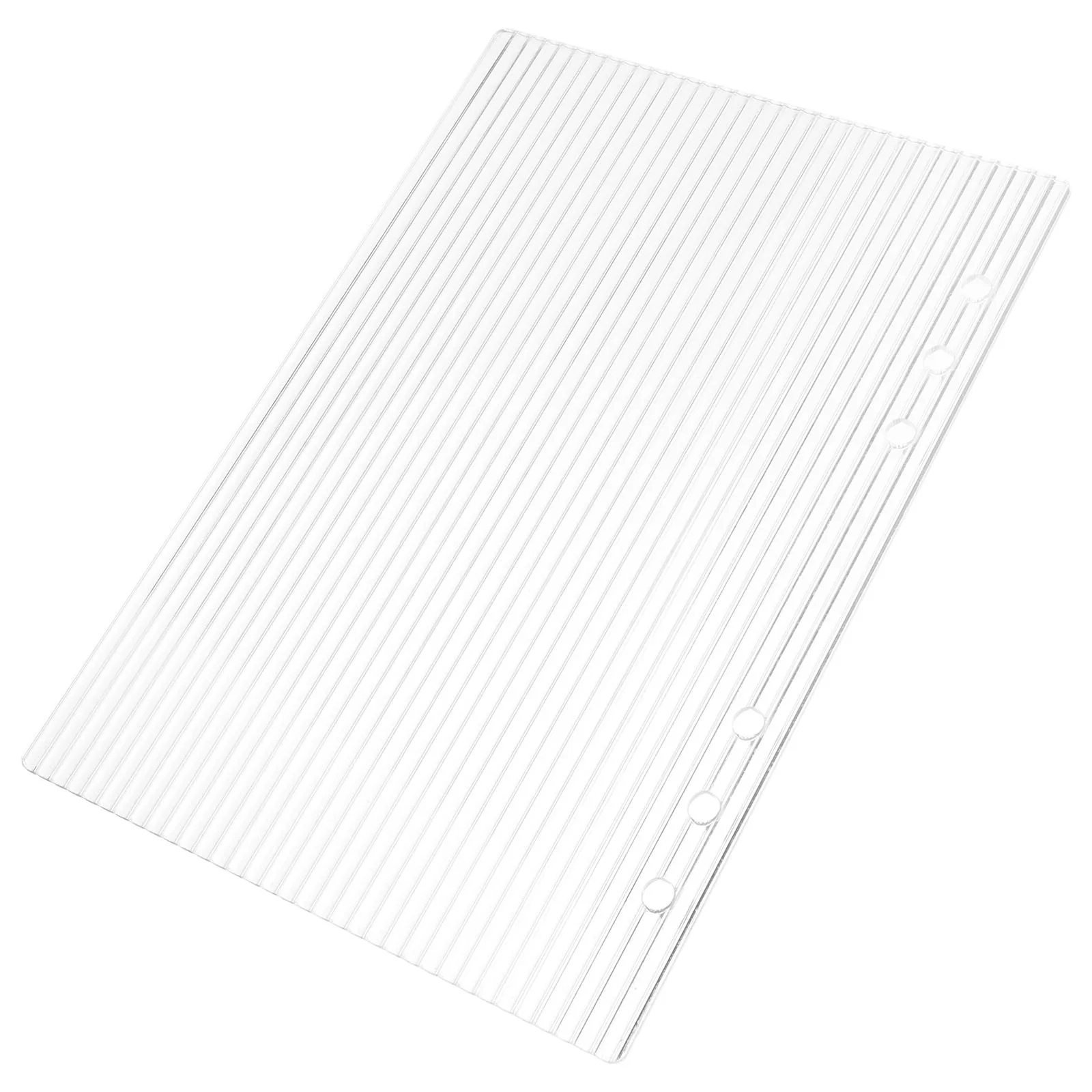 

Acrylic Binder Cover A5 Notepad 6 Hole Diary Protector Case Transparent Shell Detachable Planner Journal Travel Financial School