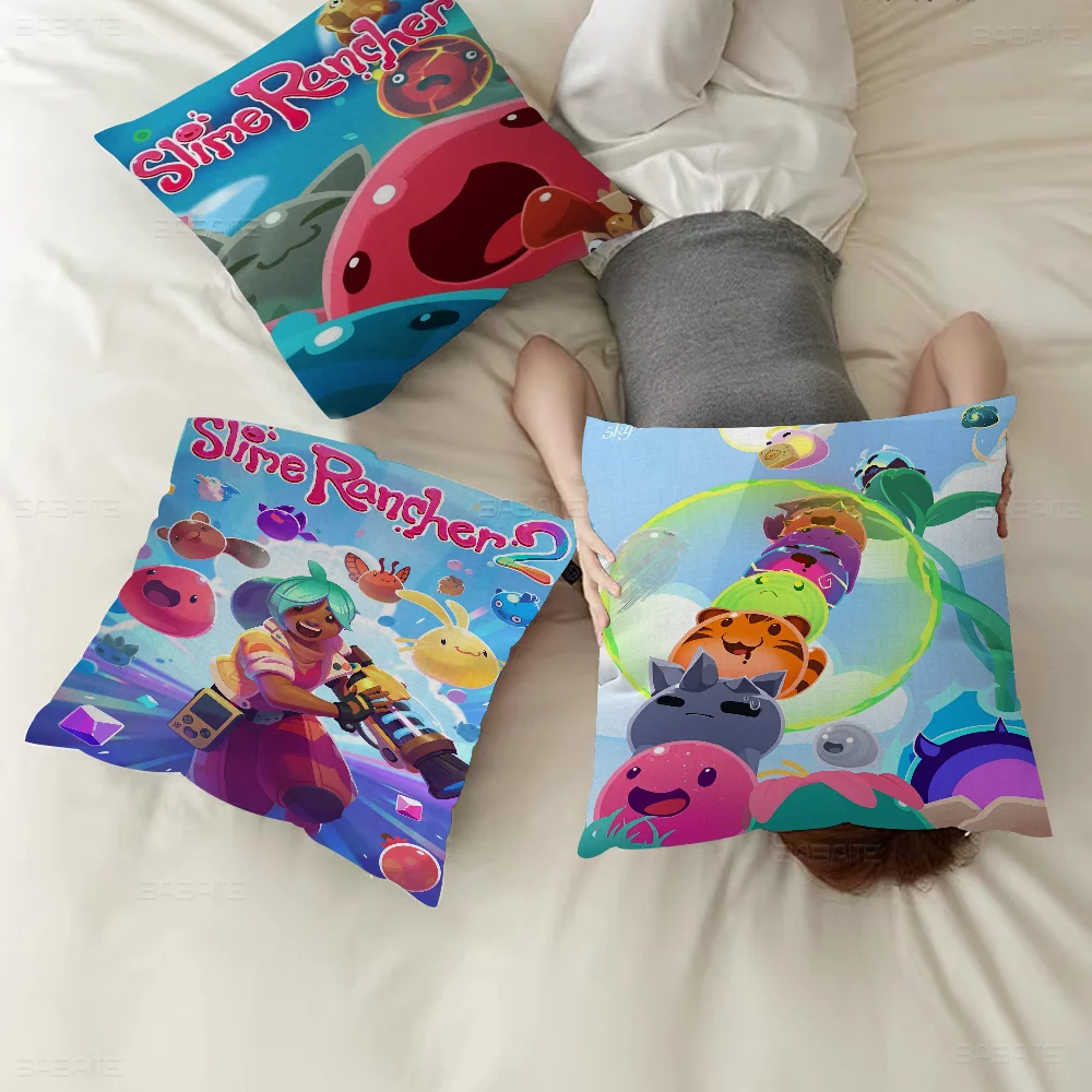 Game S-Slime Rancher Personalized Pillow Dust Cover Bedroom Kids Party Decoration Pillowcase Birthday Children Gift