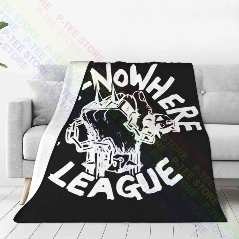 Anti Nowhere League Raised Fist Logo Blanket Winter Thicken Four Seasons Bedding Supply Machine Washable