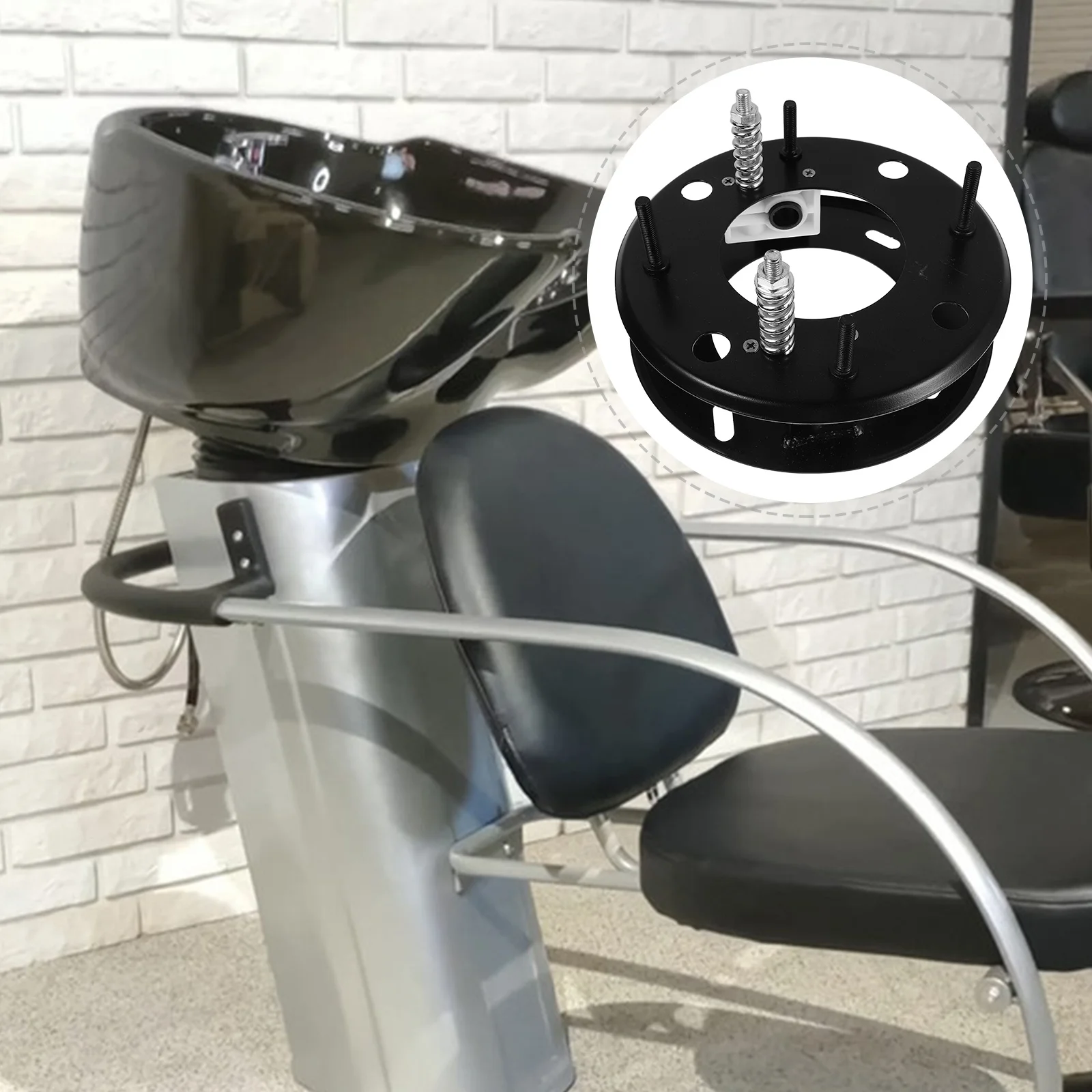 

Salon Shampoo Bed Tilt Mechanism Ceramic Bowl Adjustable Tilting Mechanism Stable Replacement Part Hair Salon Shampoo Bowl