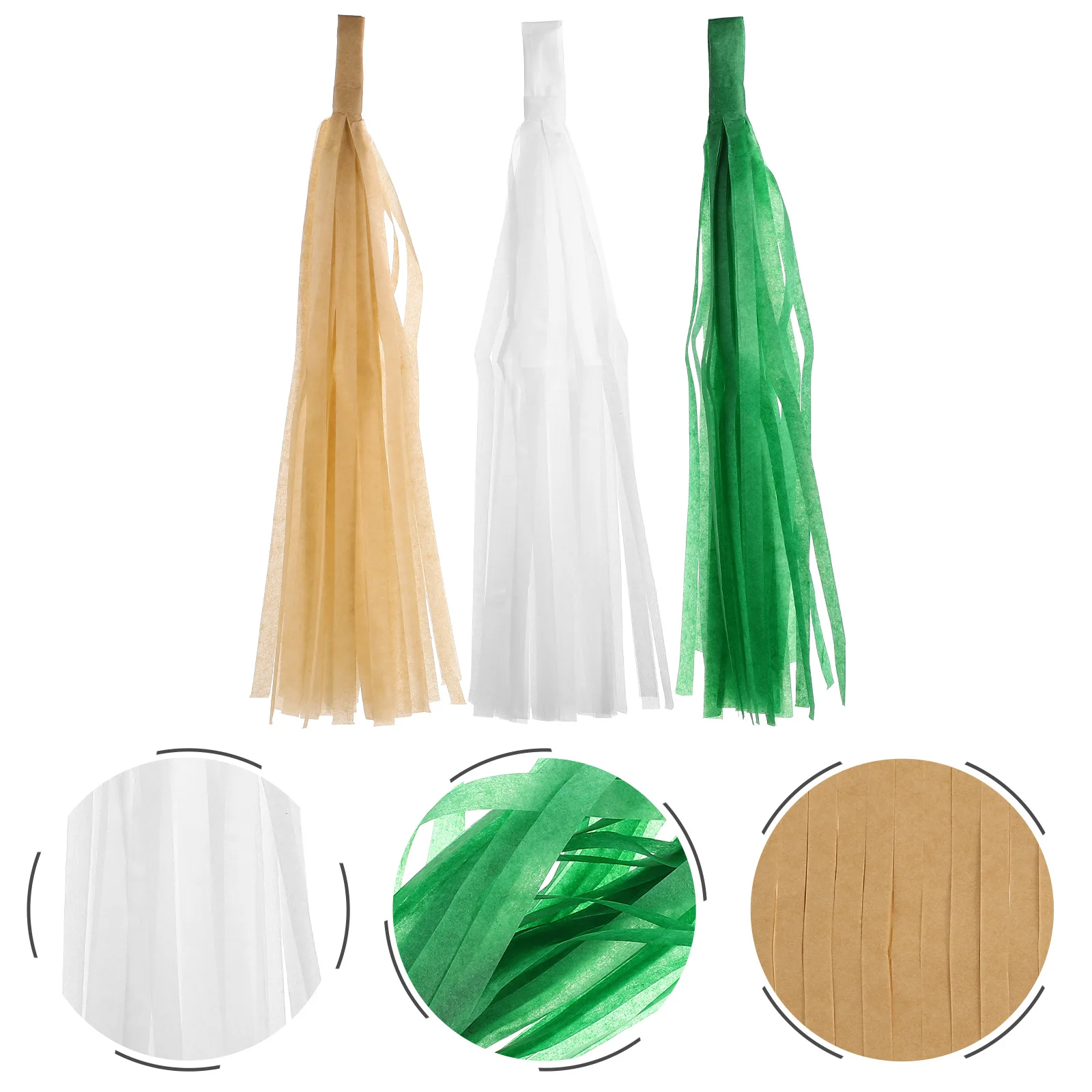 30 قطعة شرابة ورقية لون نابض بالحياة فريد بالتفصيل الزفاف استحمام الطفل الزفاف عيد ميلاد الحضانة ديكور سقف جدار الطرف #2