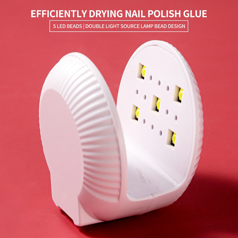 Mini-nageldroger UV LED-licht Handige nagelfototherapie-machine met één vinger UV-gellak Sneldrogend manicuregereedschap