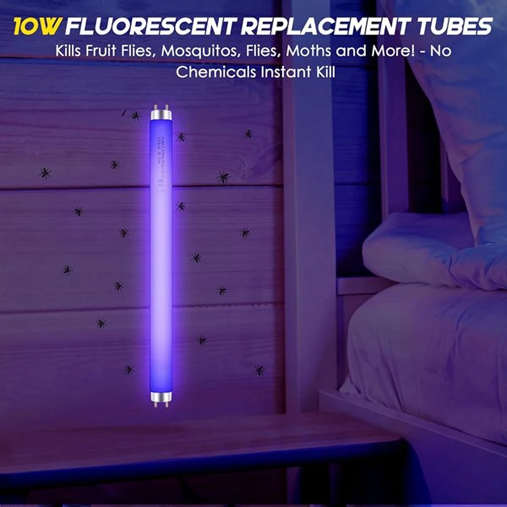 

Глобальная распродажа: Сменные лампы 10 Вт, 8 шт. для 20-ваттных ловушек для насекомых BL T8 F10W, 13-дюймовые световые трубки для Aspectek, Liba