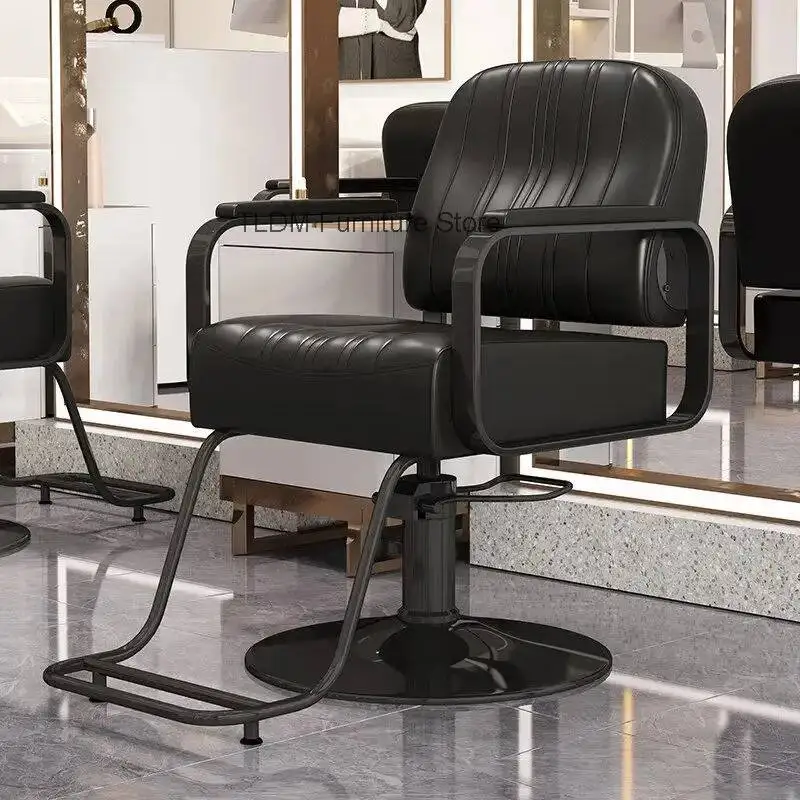 Silla de Barbería Exclusiva para Salón de Belleza, Diseño Minimalista, Cómoda Silla de Peluquería, Silla de Corte de Pelo, Muebles de Salón