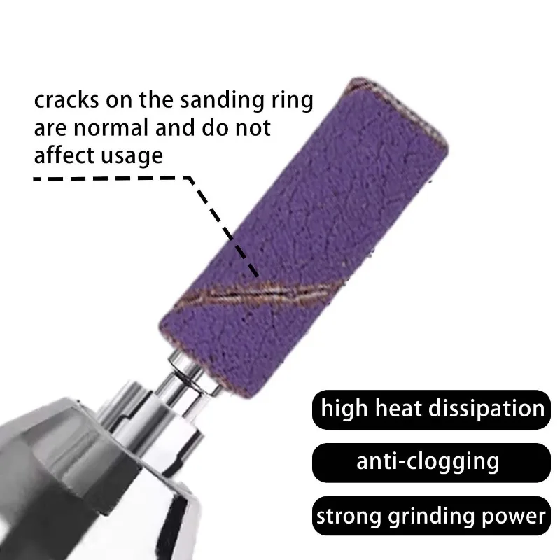 50-200 ชิ้น 240 #   ชุดสายขัดเล็บ หัวเจียรเล็บ สำหรับขัดอะคริลิค กำจัดเจล ขัดเงาเล็บ อุปกรณ์ทำเล็บ แหวนขัดเล็บ