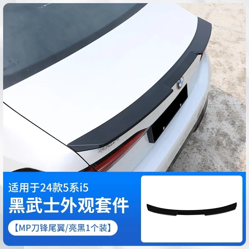 

For 2024-2025 New BMW 5 Series I5 530 High Quality ABS Plastic Unpainted Primer Tail Trunk Wing Rear Spoiler Decoration