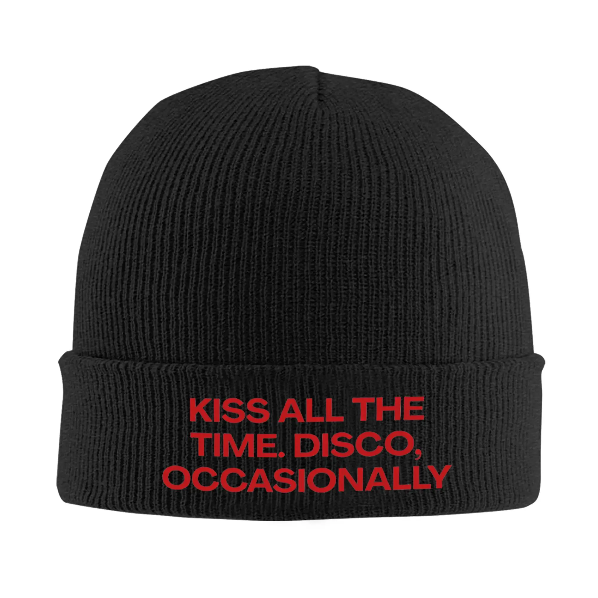 Kiss All The Time Disco Knitted Hat Beanies Winter Hat Warm Unisex  Fashion Muisc Caps Men Women Gift,