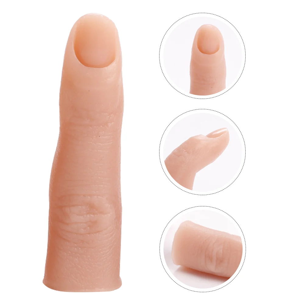 

Full Silicone Practice Hands Manicure Finger Nail Supplies Storage Training Beauty Prop Silica Gel Fake