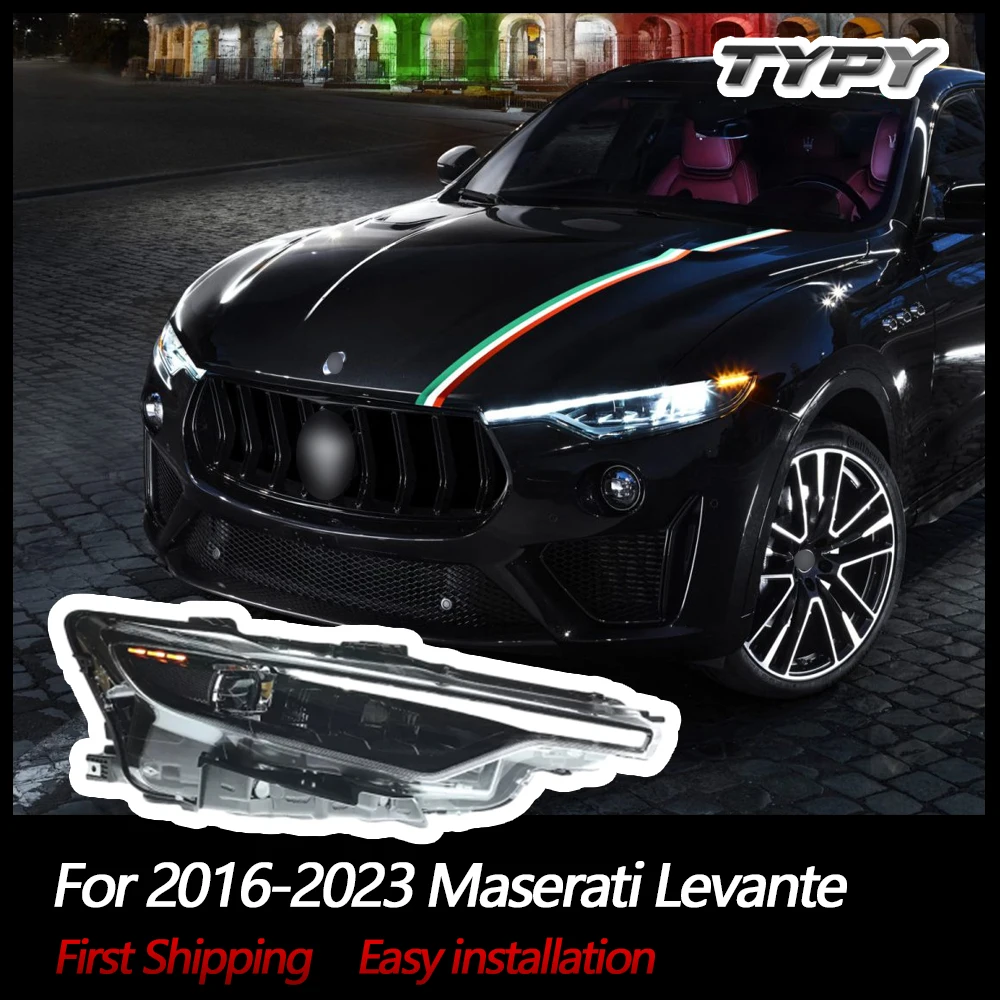 TYPY światła samochodowe dla Maserati Levante reflektor pełna dioda LED obiektyw projektora reflektor 2016-2022 aktualizacja 20223 styl lampy