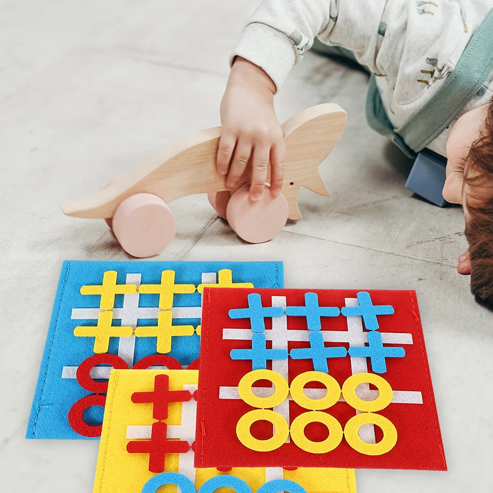 9-teiliges Zehenbrettspiel für Kinder, pädagogisches Filzpuzzle, interaktives Lernen, Familienparty-Spielset