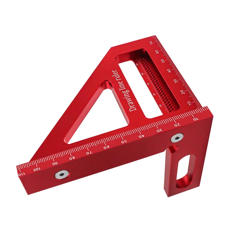 Carpintaria quadrado transferidor mitra triângulo régua ferramenta de medição de layout de alta precisão para engenheiro carpinteiro