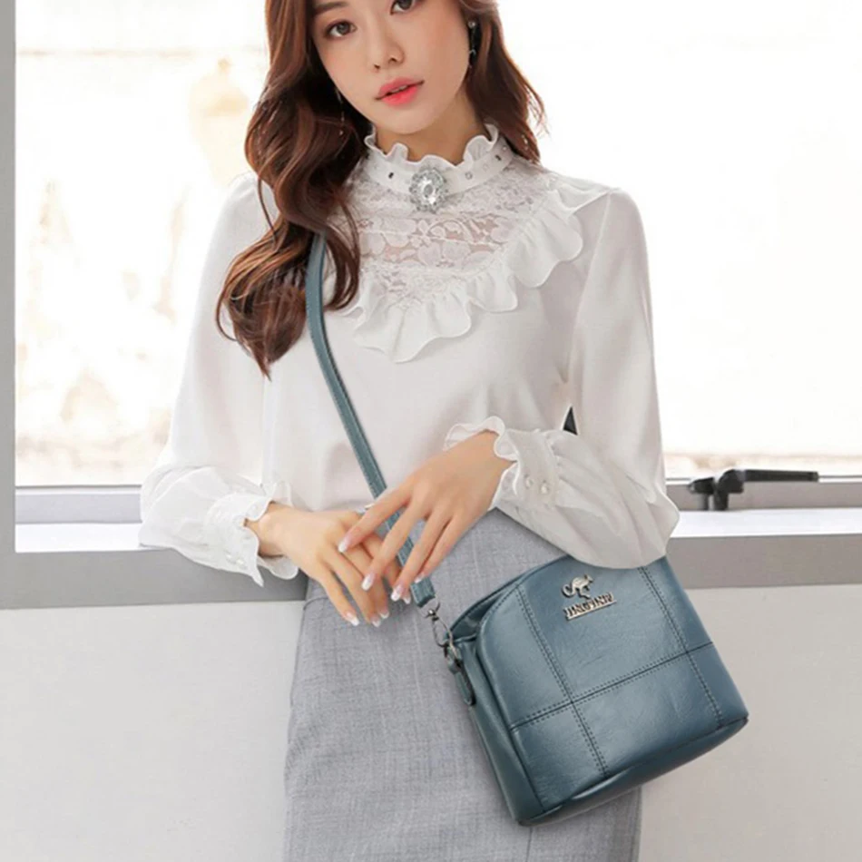 Fashion PU Leather Handbags Purses Small Fashion Crossbody Shoulder Messenger Bags for Women 2022 Trend Simple Bag Designer Sac