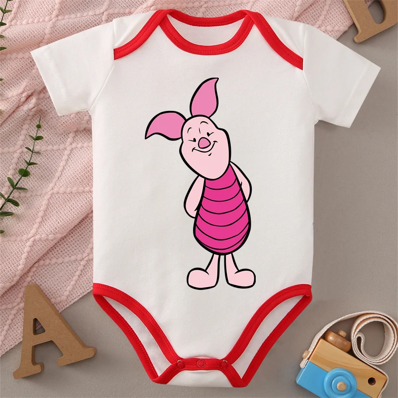 

MINISO Disney Print Winnie ＆ Friends Pure Cotton Baby Cloths Jumpsuit Onesie Bodysuit for 0-12 Months Newborn Best Gift for Baby