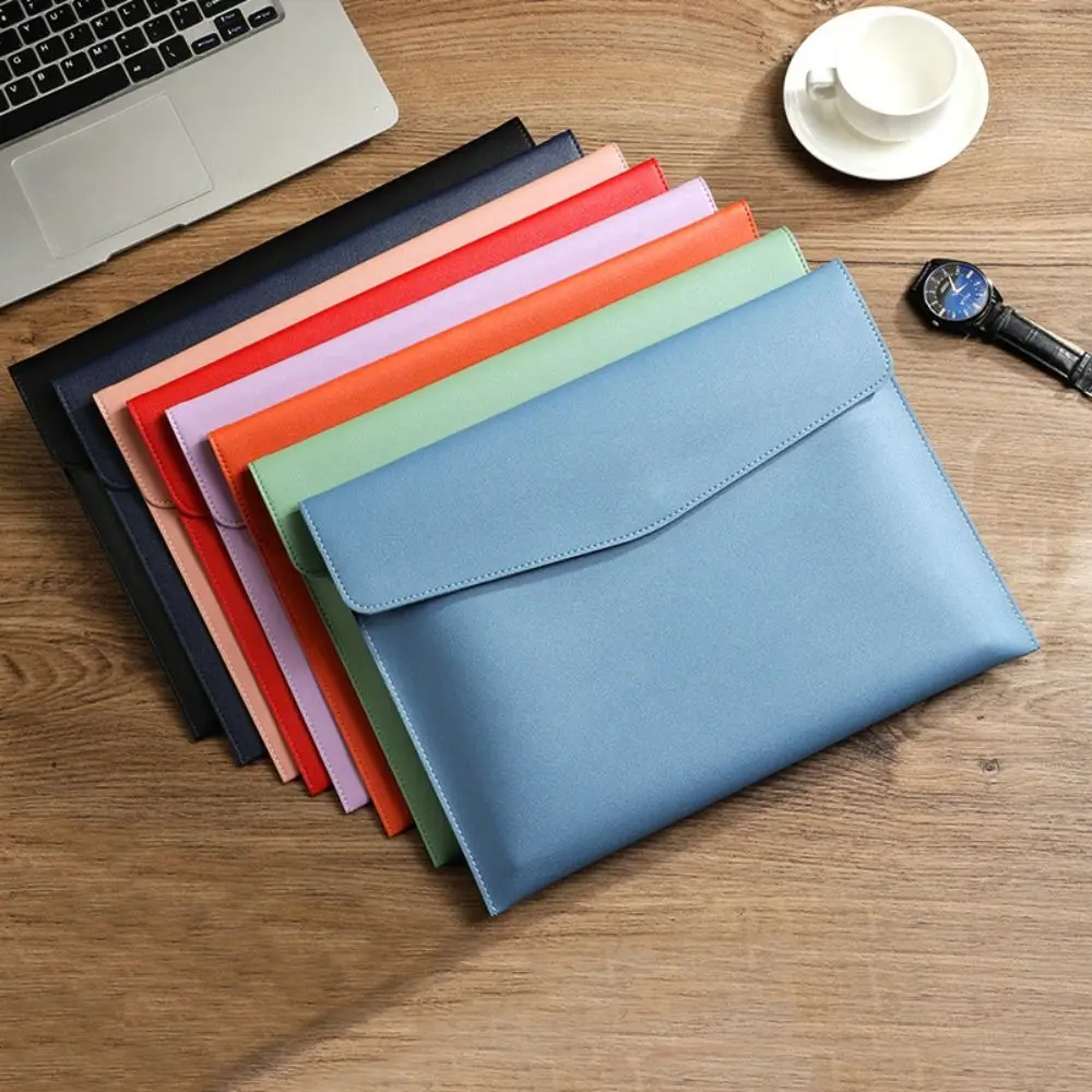 

Durable Waterproof Leather a4 Document Bag Business Storage Bag File Folder Thickened Large Capacity Document Bag School