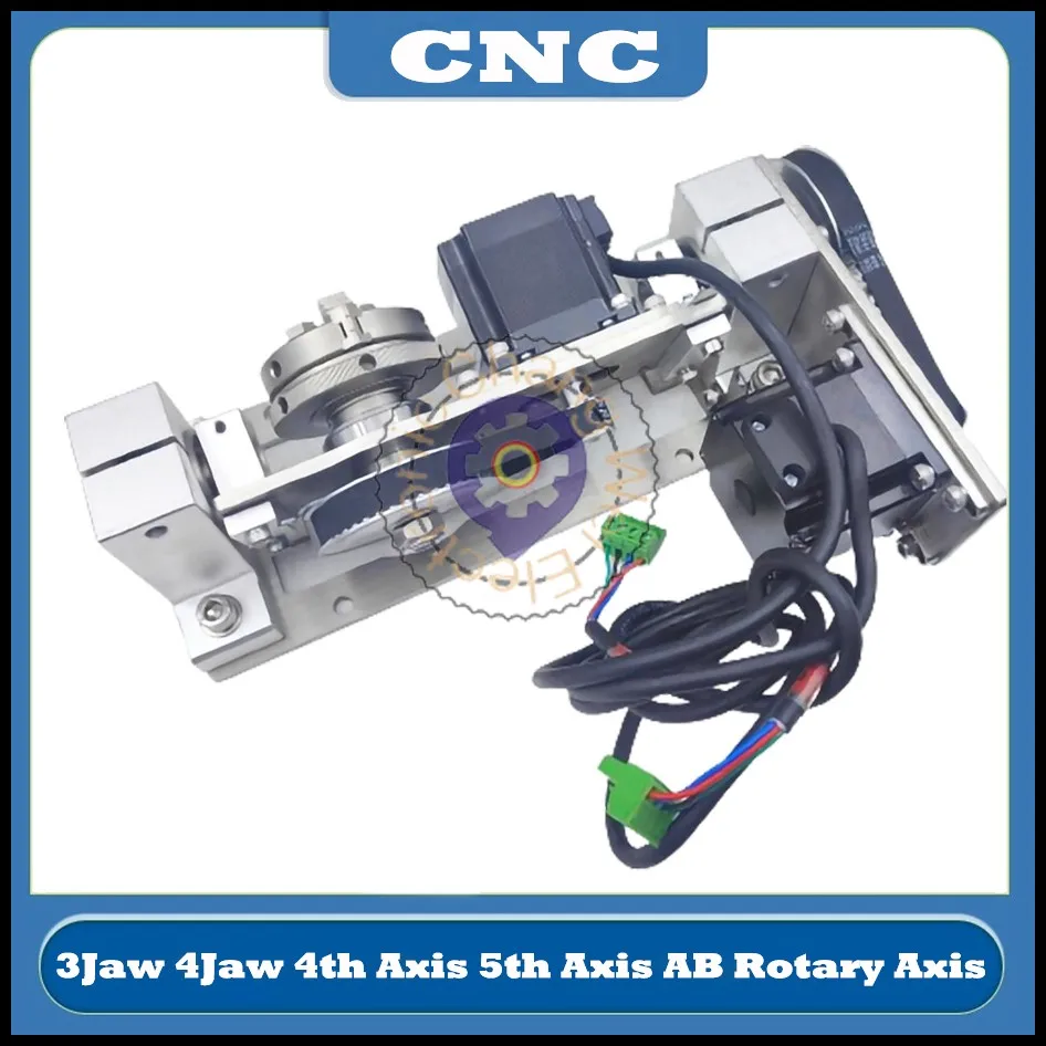 NEW 4th Axis 5th Axis AB Rotary Axis 3Jaw 4Jaw Center Chuck 60mm Height 55mm DIY CNC Router Engraving Machine Rotary Tool