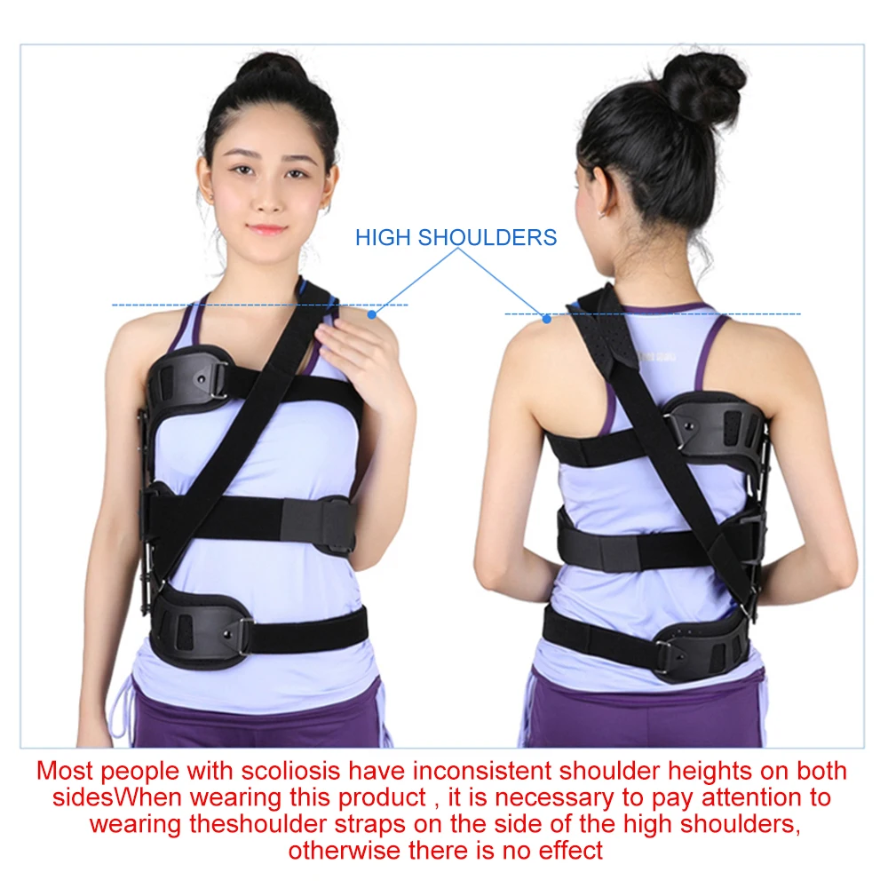 Adjustable Scoliosis Posture Corrector Spinal Auxiliary Orthosis for Back Postoperative Recovery Unisex Men and Women Adults