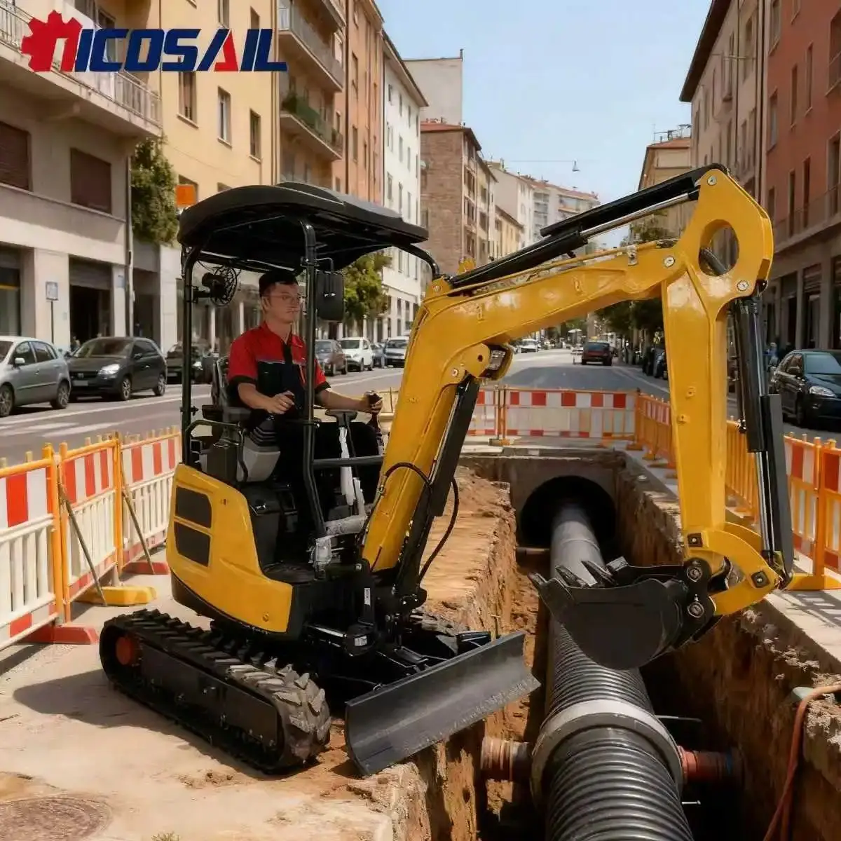 

Factory hot selling mini excavator 1.8 tons building hydraulic micro bagging machine farm track type small excavator for sale