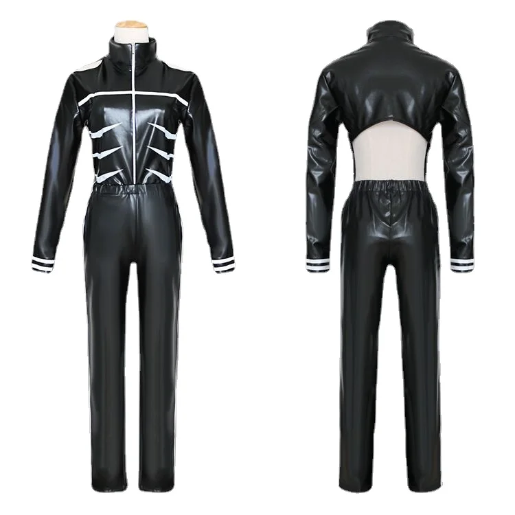 Japanischen Anime Cosplay Kostüm Uniform Schwarz Volle Set Outfits für Männer Erwachsene Rolle Spielen Halloween Karneval Anzüge