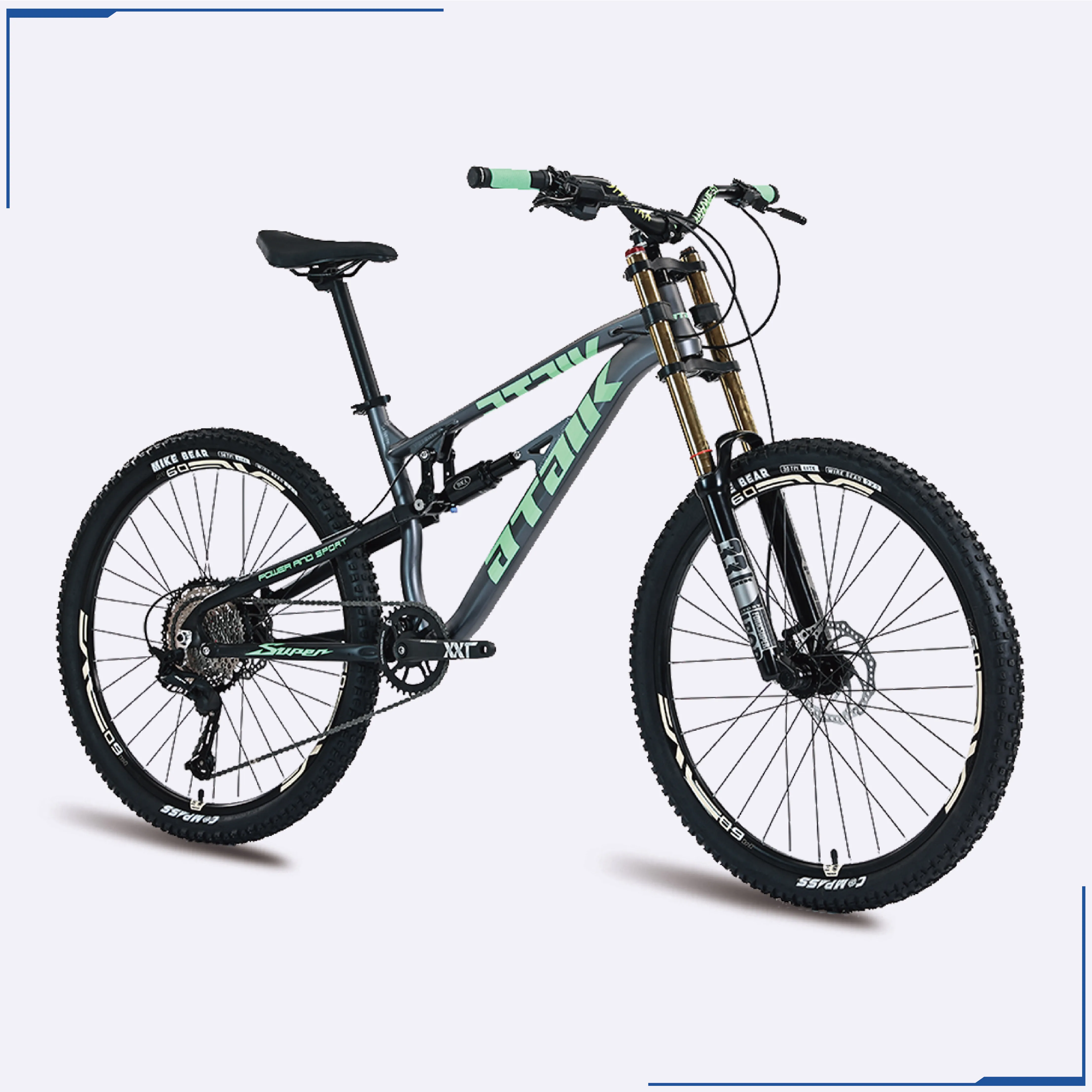 New top-level 27.5in Aluminum Alloy Mountain Bike bicycle Soft Tail Downhill 11-Speed