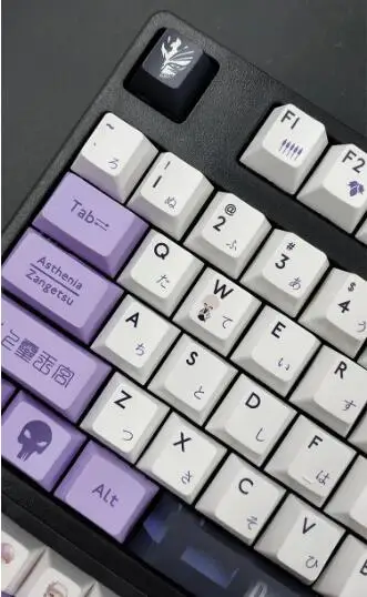 PBT keycaps 134-Key XDA Profile DYE SUB Personalized Anime Bleach RX-78 Keycap For Cherry MX Switch Mechanical Keyboards 61-108