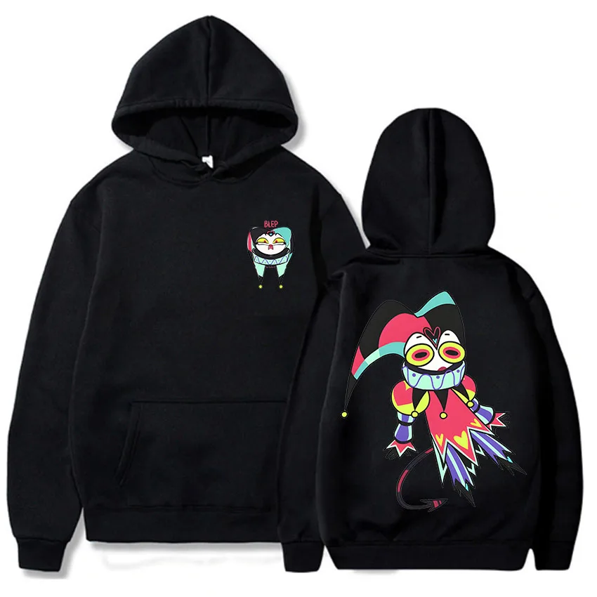 HelluvaBoss Hoodies Cartoon Print Comfortable Cute Sweatshirt With Hooded Harajuku Kawaii Clothes Sudaderas Japanese Anime Hoody